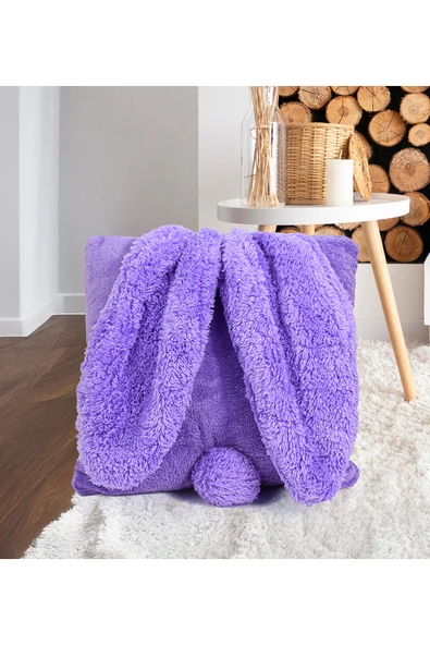 Harika Peluş Fabrikası Pabtex Kırlent Kulaklı Yastık Tavşan Kulak Tasarım - Sevimli Tasarım ürün görseli 1