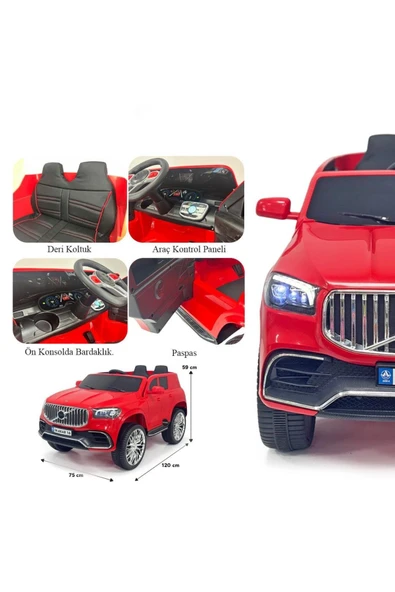 Ayıcı Oyuncak ÖZGÜNER OYUNCAK Akülü Uzaktan Kumandalı Araba VOYAGE GT 4x2 Deri Koltuklu - Resim 7