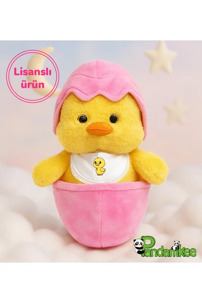 Ayıcı Oyuncak Pandamkee Yumurtadan Çıkan Civcivino Peluş – Bebeklere Ve Çocuklara Özel Çantalı Civciv ürün görseli 1