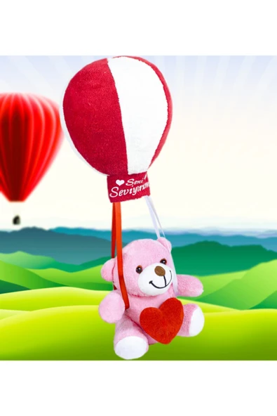 Pababo Oyuncak Uçan Balonlu Ayıcık - Resim 4