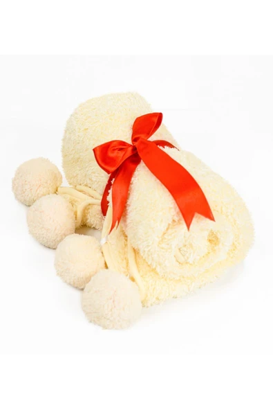 Özgüner Oyuncak Pabtex Legosh Bebek/çocuk Battaniyesi Ponponlu Yerli ürün görseli