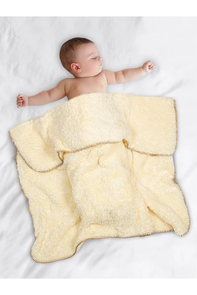 Ayıcı Oyuncak Pabtex Bebek/çocuk Battaniyesi %100 Yerli ürün görseli 1