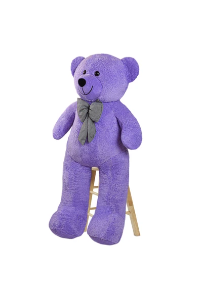 Ayıcı Oyuncak Papyonlu Sevimli Büyük Peluş Ayıcık, 130 Cm - % 100 Yerli - Resim 6