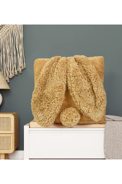 Özgüner Oyuncak Pabtex Kırlent Kulaklı Yastık Tavşan Kulak Tasarım - Sevimli Tasarım ürün görseli