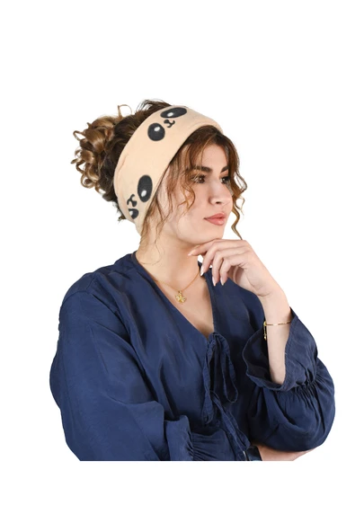 Ayıcı Oyuncak Pabtex Geniş Polar Saç Bandı | Makyaj Rutinleri Ve Soğuk Havalara Özel ürün görseli 1