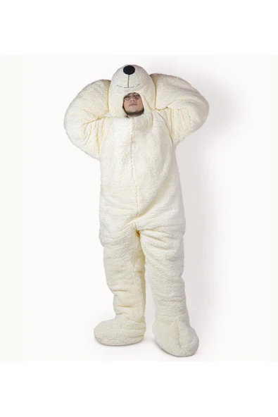 Özgüner Oyuncak Paptex Ayıcık Kafalı Fermuarlı Uyku Tulumu - Resim 4