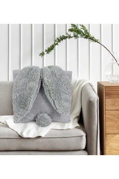 Özgüner Oyuncak Pabtex Kırlent Kulaklı Yastık Tavşan Tasarım - Sevimli Tasarım Ile Ev Dekorasyonunuzu Tamamlayın - Resim 3