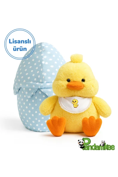 Ayıcı Oyuncak Pandamkee Yumurtadan Çıkan Civcivino Peluş – Bebeklere Ve Çocuklara Özel Çantalı Civciv - Resim 4