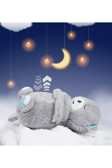 Ayıcı Oyuncak Nefes Alıp Pelüş Oyuncak Veren Uyku Arkadaşı Su Samuru, Bebek Rahatlatıcı Oyuncak ürün görseli 1