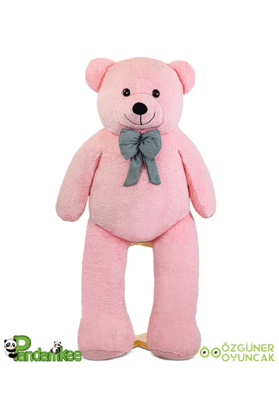 Özgüner Oyuncak Dev Büyük Peluş Ayıcık 170 Hediyelik Ayı (%100 YERLİ) Pembe - Resim 2
