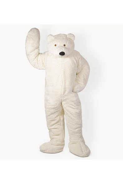Ayıcı Oyuncak Paptex Ayıcık Kafalı Fermuarlı Uyku Tulumu - Resim 2
