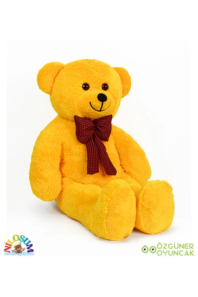 Özgüner Oyuncak Sevgiliye Hediye Seti – 90 cm Peluş Ayıcık & 24 Ayar Altın Kaplama Kolye - Resim 6