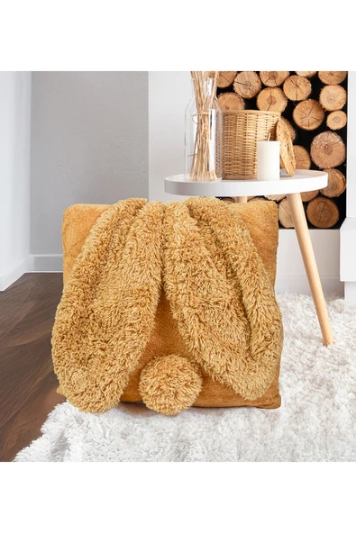 Özgüner Oyuncak Pabtex Kırlent Kulaklı Yastık Tavşan Kulak Tasarım - Sevimli Tasarım - Resim 3