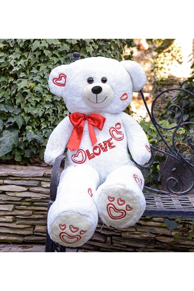 Özgüner Oyuncak Sevgililer Günü 140 Cm Baskılı Sevimli Peluş Ayıcık - Resim 2