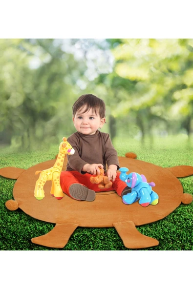 Harika Peluş Fabrikası Paptex 120 Cm Ayaklı Bebek Oyun Halısı - Resim 2