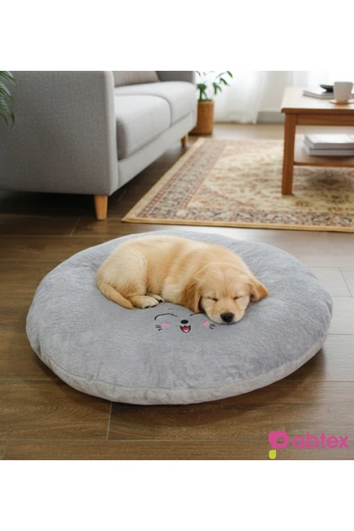 Ayıcı Oyuncak Pelüş Dokulu Kedi Köpek Yatağı 80 cm – Konforlu ve Dayanıklı ürün görseli 1