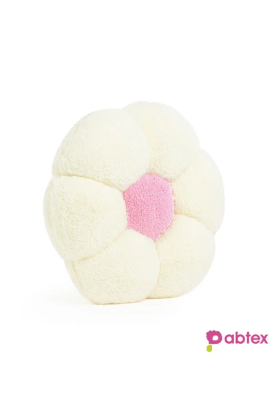 Ayıcı Oyuncak Sevimli ve Renkli 4'lü Çiçek Peluş Yastık – Yumuşak Dokulu Takım - Resim 6