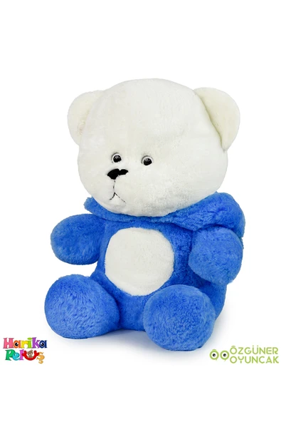 Özgüner Oyuncak Uykumcuk Gold Kapşonlu Peluş Ayı Sevgiliye Özel 90 Cm (%100 YERLİ) - Resim 4