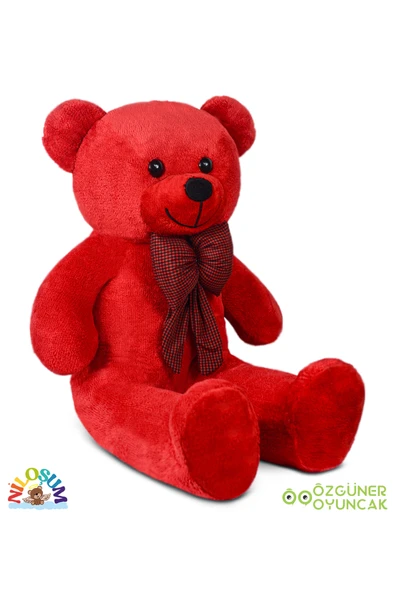 Özgüner Oyuncak Sevgiliye Hediye Seti – 90 cm Peluş Ayıcık & 24 Ayar Altın Kaplama Kolye - Resim 4