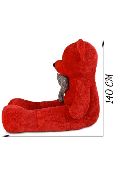 Özgüner Oyuncak Papyonlu Sevimli Büyük Peluş Ayıcık, 130 Cm - % 100 Yerli - Resim 5