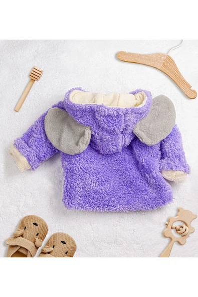 Ayıcı Oyuncak Pabtex Sevimli Fil Figürlü Peluş Bebek Ceketi - Resim 2