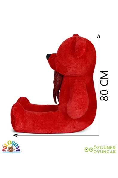 Ayıcı Oyuncak Sevgiliye Hediye Seti – 90 cm Peluş Ayıcık & 24 Ayar Altın Kaplama Kolye - Resim 7