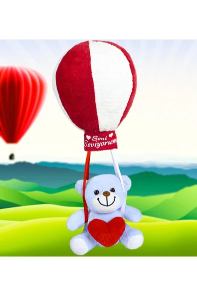 Ayıcı Oyuncak Oyuncak Uçan Balonlu Ayıcık - Resim 3