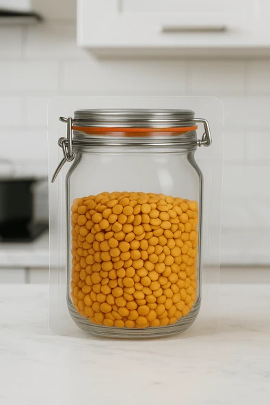 Elit Kavanoz Tasarım Kilitli Şeffaf Doypack Kahve Kuruyemiş Bakliyat Saklama Torbası 17x27 cm 10Lu - Resim 7