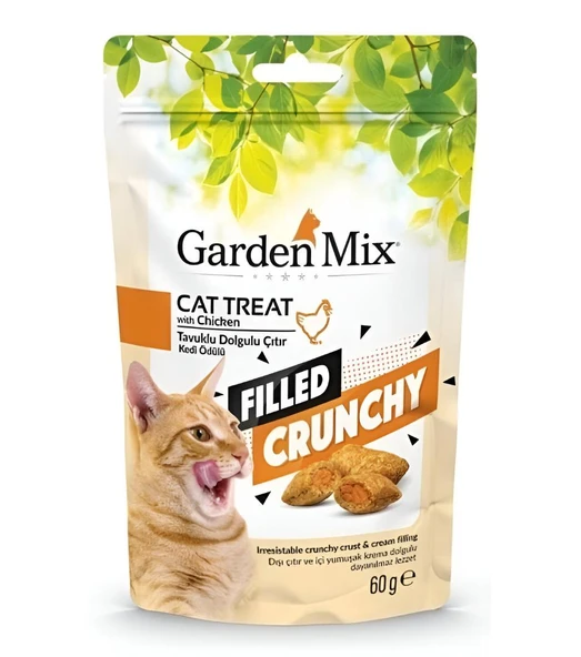 Gardenmix Tavuklu İçi Dolgulu Kedi Ödülü 3x60gr ürün görseli