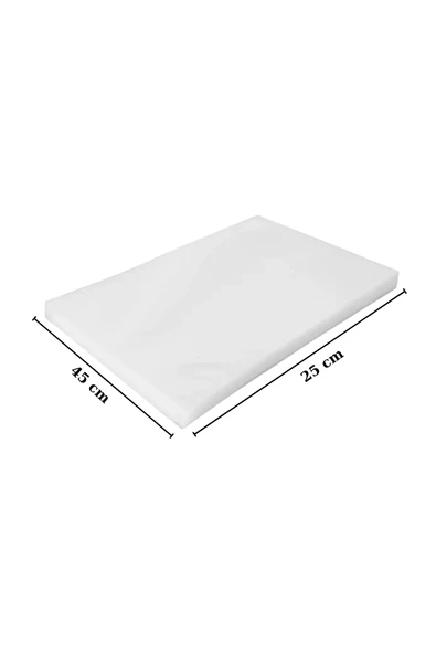 Endüstriyel Vakum Poşet Torba Et Tavuk Peynir Gıdayla Temasa Uygun 155 Mikron Düz 25x42 cm 50 Adet - Resim 5