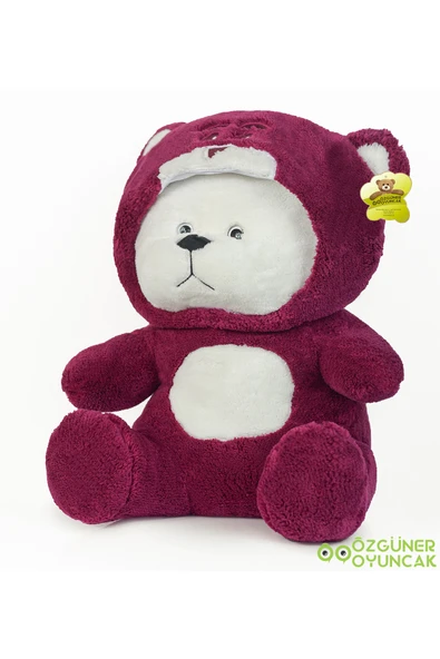Ayıcı Oyuncak Uykumcuk Gold Kapşonlu Peluş Ayı Sevgiliye Özel 90 Cm (%100 YERLİ) - Resim 4