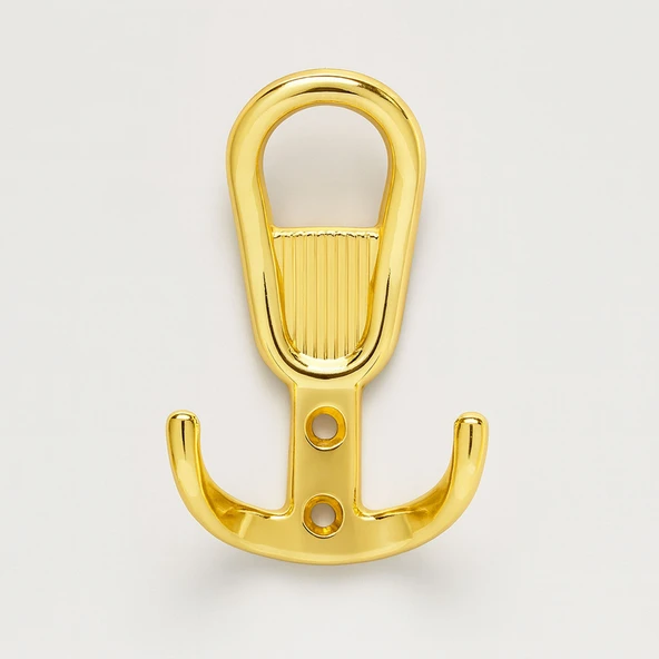 Yunus Gold Altın Askı Askılık Duvar Vidalı Çanta Elbise Asma Portmanto Vestiyer Banyo Mutfak Askısı - Resim 7