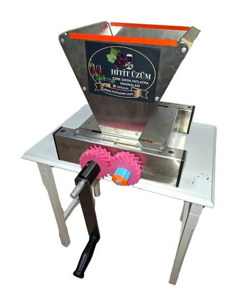 Hitit Tamamı Paslanmaz Krom Üzüm Ezme Sıkma Patlatma Makinesi ürün görseli 1