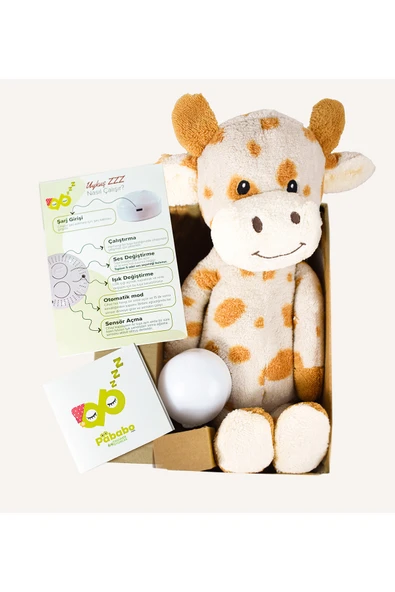 Ayıcı Oyuncak Uykuşşş Akıllı Ağlama Sensörlü Uyku Arkadaşı - Beyaz Gürültülü Poli - Resim 5