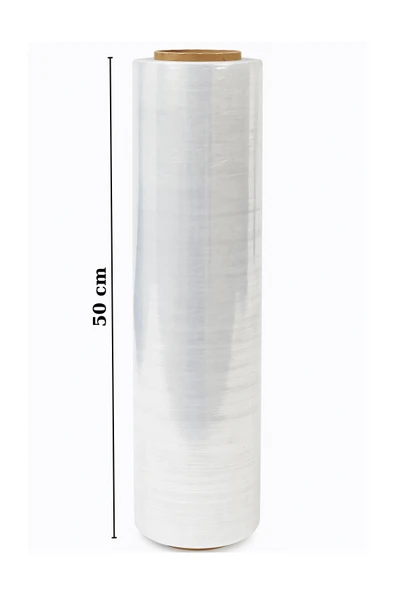 El Tipi Mobilya Eşya Koli Palet Paket Taşıma Taşınma Sarma Koruma Streç Film 50 cm x 500 m 17 Mikron - Resim 4