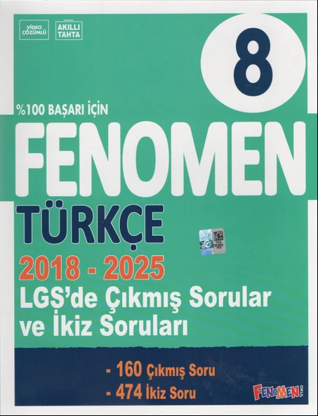 Fenomen 8. Sınıf Çıkmış Sorular ve İkiz sorular Türkçe + Matematik+Fen (2018-2025) - Resim 5