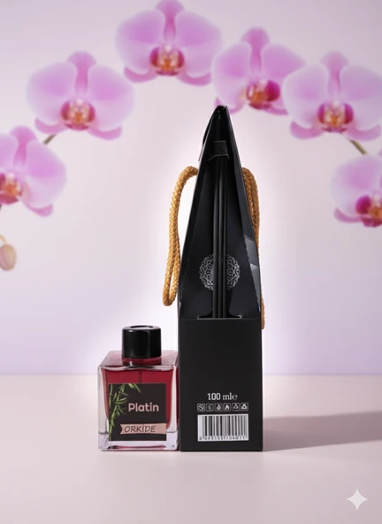 Platin Orkide Bambu Çubuklu Oda Kokusu 100ml ürün görseli