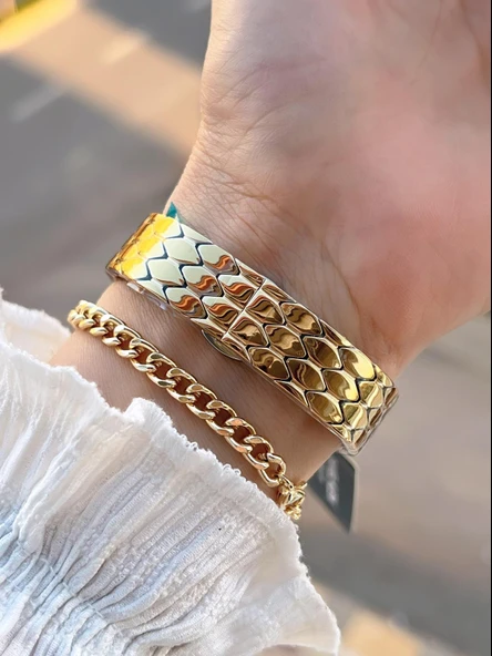 Daniel Klein Çelik Kordon 30 Mt Suya Dayanıklı Kadın Kol Saati+Bileklik BF.GF.10067.3 - Resim 3