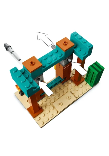 Lego Minecraft Serseri Köylü Çöl Devriyesi 21267 Lisanslı Ürün - Resim 4