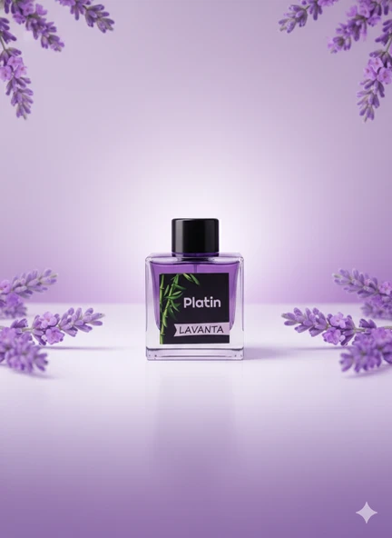 Platin Lavanta Bambu Çubuklu Oda Kokusu 100ml - Resim 2