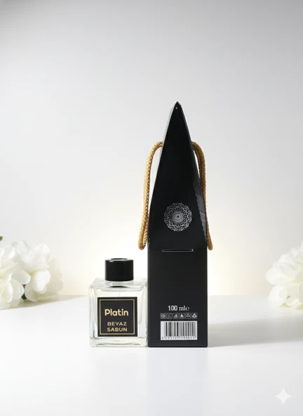 Platin Beyaz Sabun Bambu Çubuklu Oda Kokusu 100ml - Resim 3