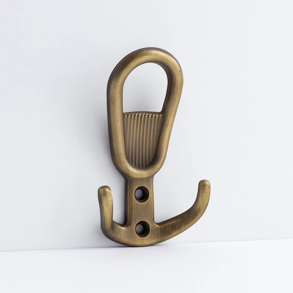 Yunus Antik Sarı Askı Askılık Duvar Vidalı Çanta Elbise Asma Portmanto Vestiyer Banyo Mutfak Askısı ürün görseli