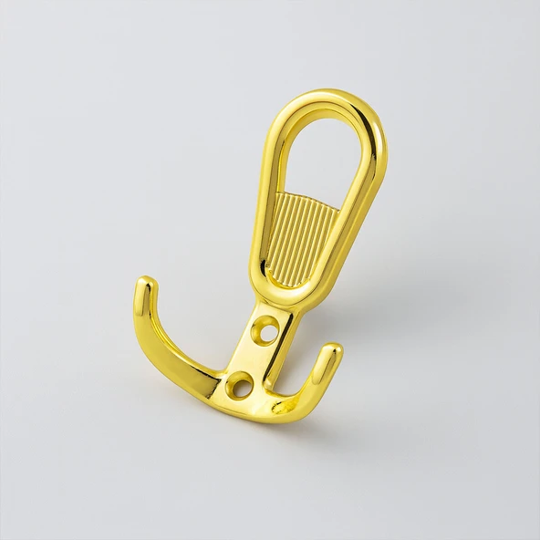 Yunus Gold Altın Askı Askılık Duvar Vidalı Çanta Elbise Asma Portmanto Vestiyer Banyo Mutfak Askısı - Resim 5