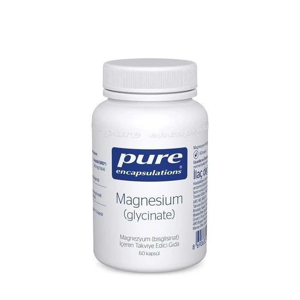 Pure Encapsulations Magnesium (Glycinate) 60 Kapsül - SKT: 11/2027 ürün görseli 1