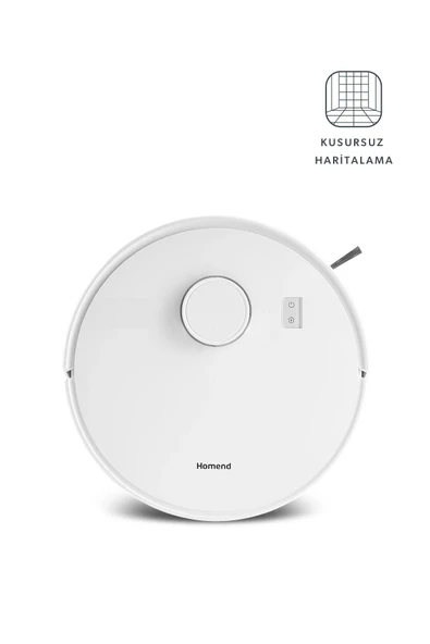 Homend Alex Laser 1291h Moplu Ve Haritalamalı Akıllı 5 Kpa Robot Süpürge Beyaz - Resim 7