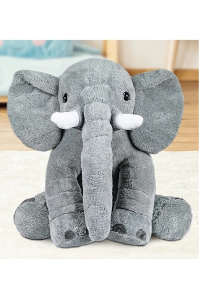 Ayıcı Oyuncak Yumuşacık Uyku Arkadaşı Fil Tam 90 Cm Boyunda - Resim 3