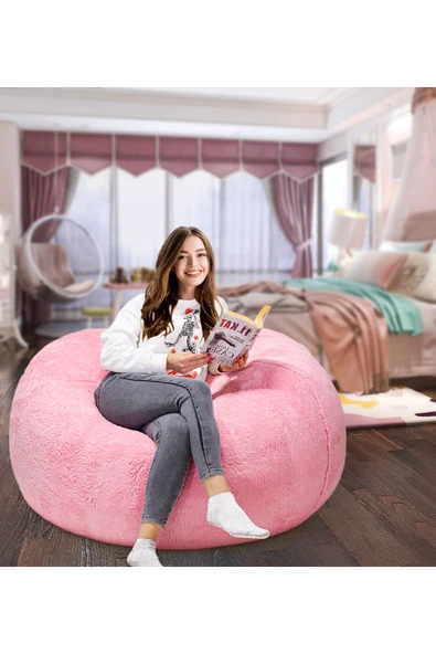 Harika Peluş Fabrikası Sıcak ve Yumuşak Peluş Dev Puf – Konforlu Oturma Keyfi ürün görseli