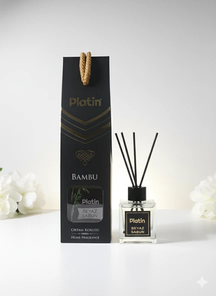 Platin Beyaz Sabun Bambu Çubuklu Oda Kokusu 100ml ürün görseli
