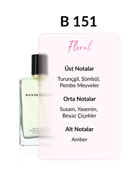 David Walker B151 Tendes 50 ml Kadın Parfüm | Floral - Resim 2