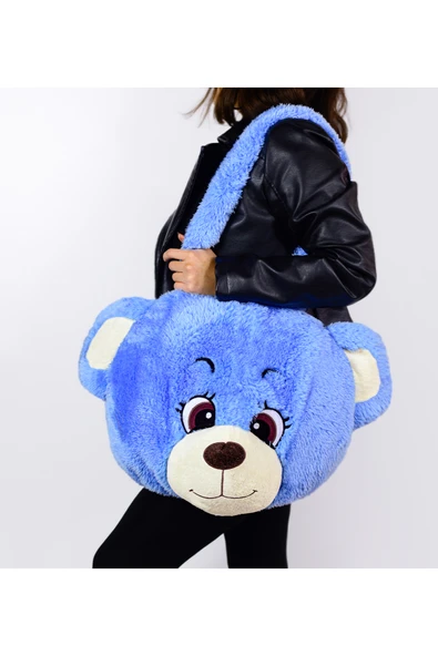 Ayıcı Oyuncak Yumuşacık Ayıcık Detaylı Omuz Çantası – Şıklığı ve Rahatlığı Bir Arada - Resim 4